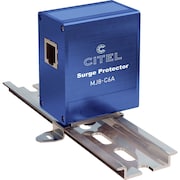 CITEL DIN Rail Ethernet Protector, Cat 6, Rj45 In/Out MJ8-C6A